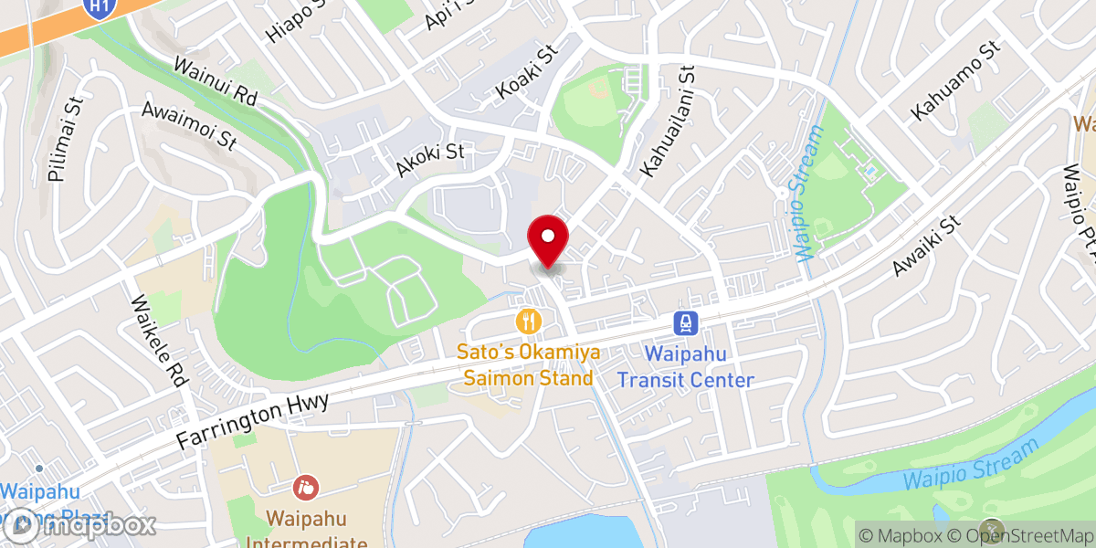 Map showing location of Hosanna Bible Baptist Church (HBBC)