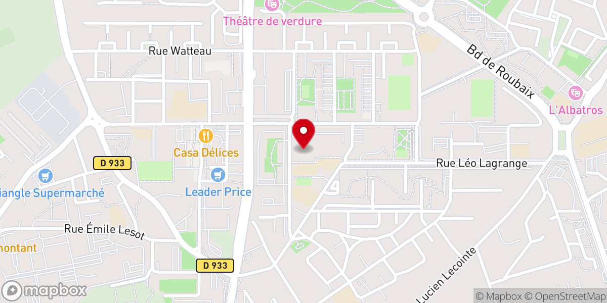 Map showing location of Église Sainte Thérèse - Paroisse Saint François d'Assise