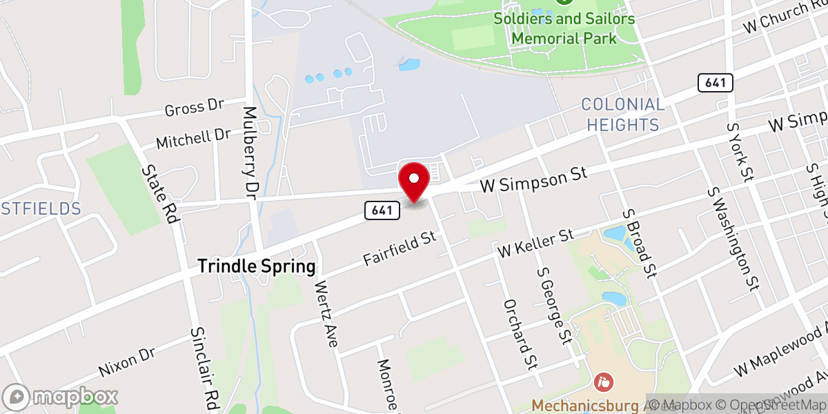 Map showing location of Kulp Lloyd M