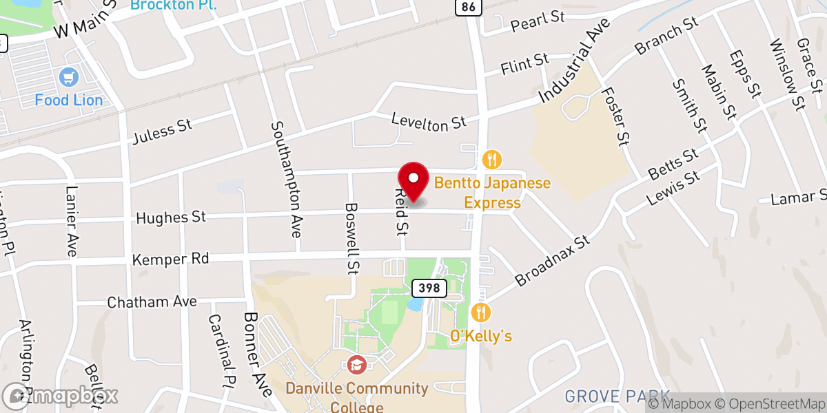 Map showing location of New Life Christian Center