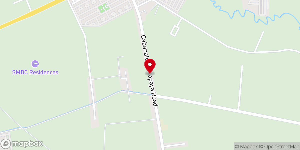 Map showing location of Joy of life christian fellowship sta arcadia cabanatuan citu