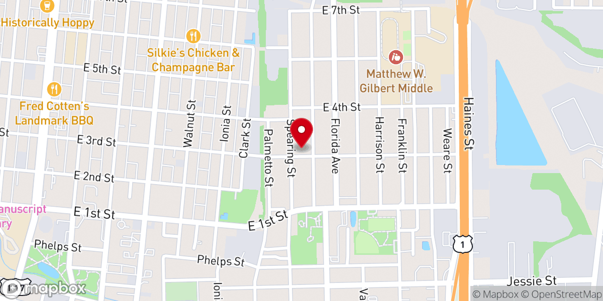 Map showing location of Christ Temple Church of God in Unity