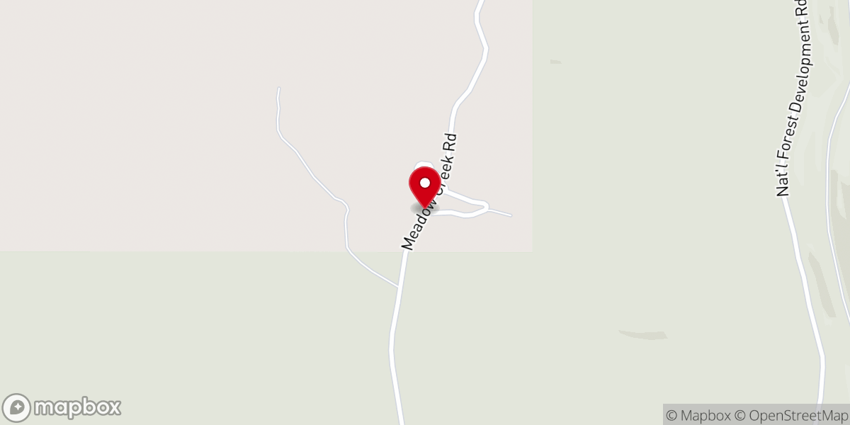 Map showing location of Old Faithful Christian Ranch