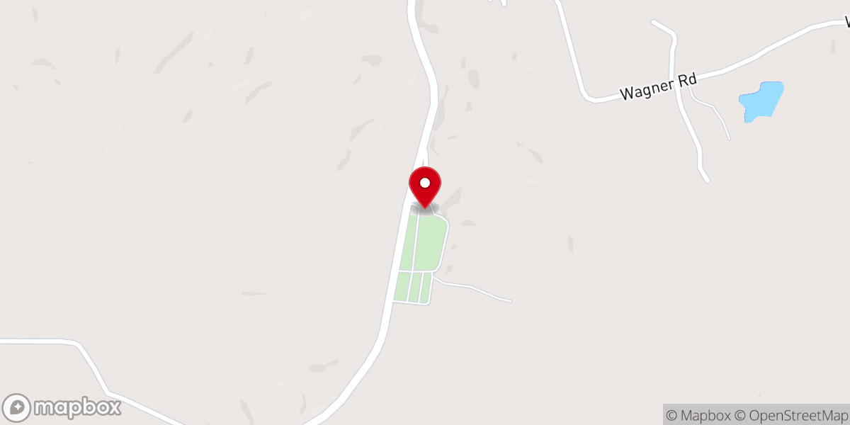 Map showing location of Olive Branch Church
