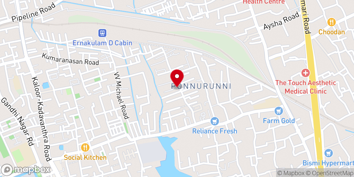 Map showing location of Malankara Orthodox Syrian Christian Shrine