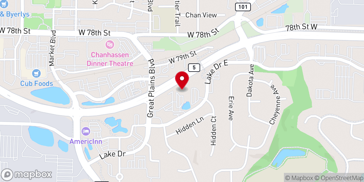 Map showing location of American Legion