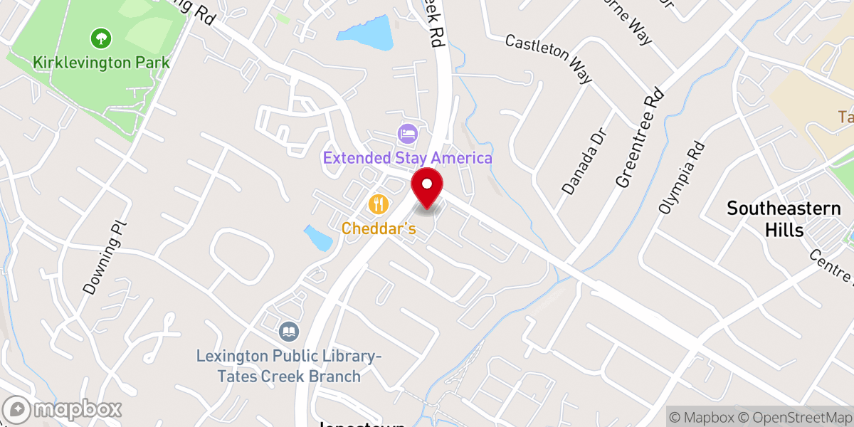 Map showing location of Trinity Hill United Methodist Church