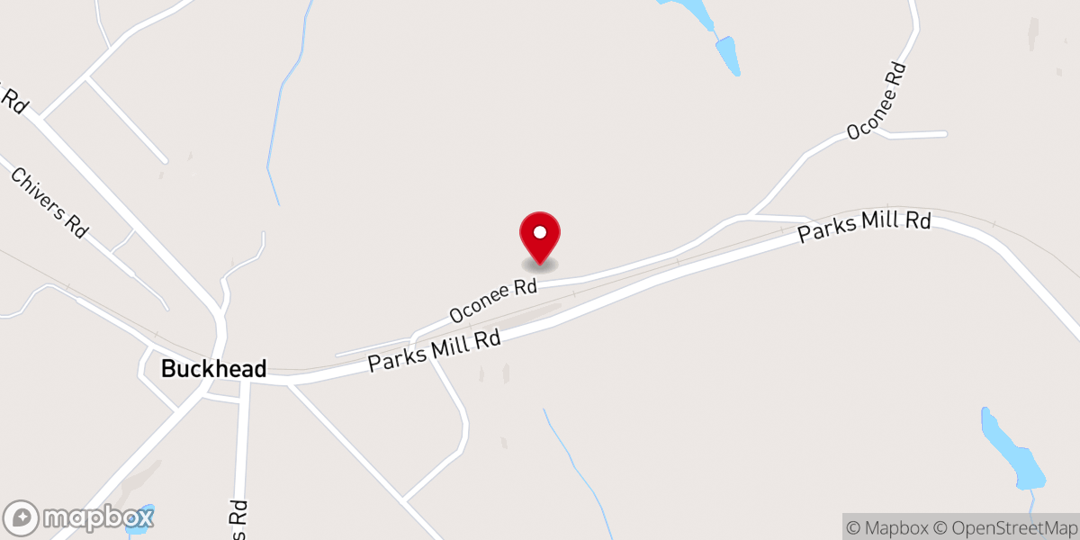 Map showing location of New Bethel Baptist Church