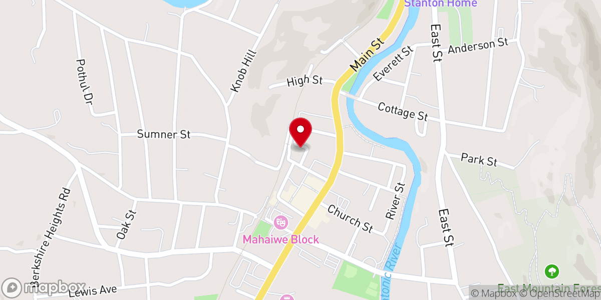 Map showing location of Clinton AME Zion Church