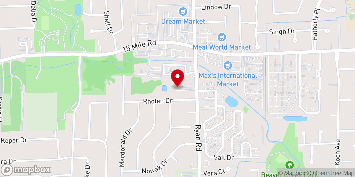 Map showing location of Liberty Church