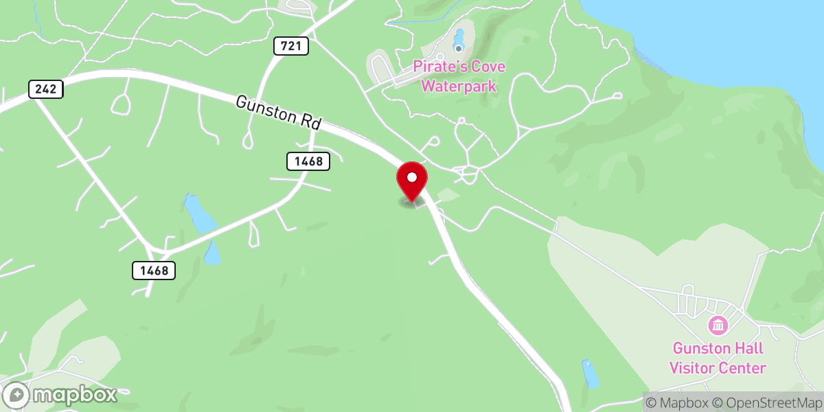 Map showing location of Shiloh Baptist Church