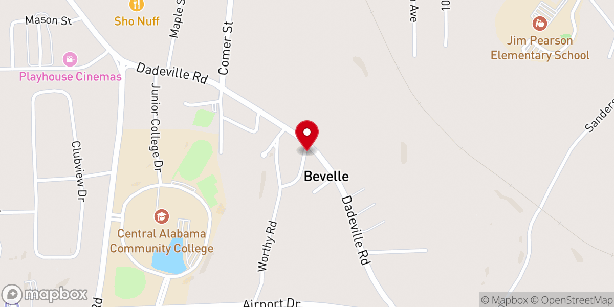 Map showing location of Alexander City Alabama Family History Center