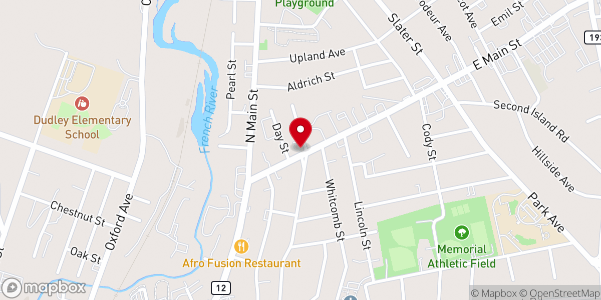 Map showing location of Blessed Sacrament Chapel