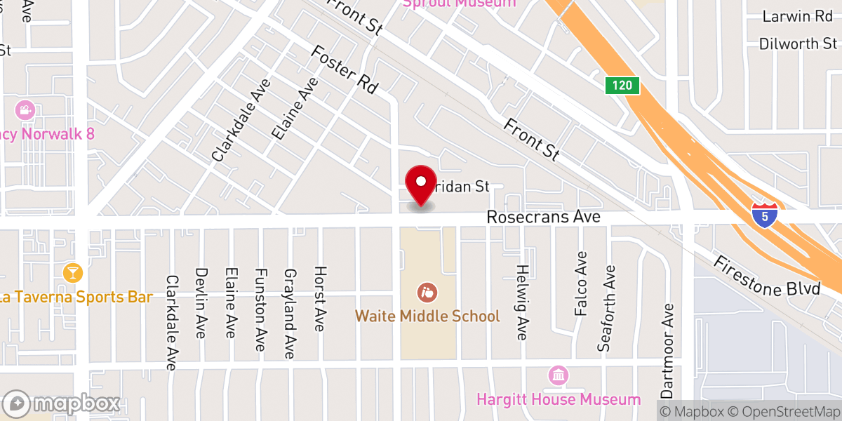 Map showing location of Harper Chapel Christian Methodist Episcopal Church