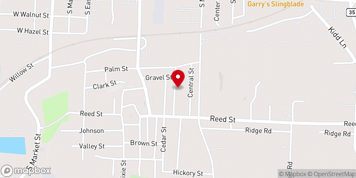 Map showing location of Tent Builders Church