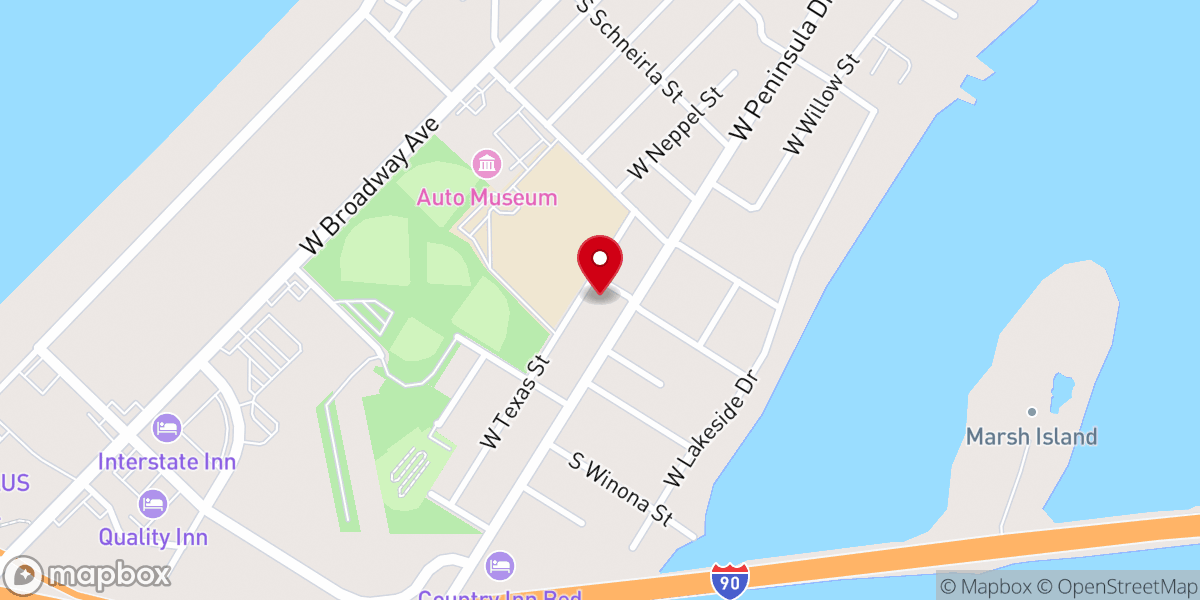 Map showing location of Peninsula Community Church