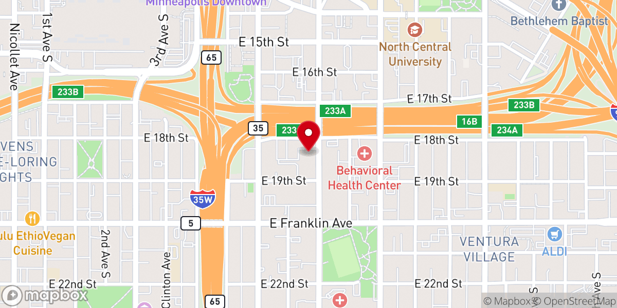 Map showing location of ICCM Life Center