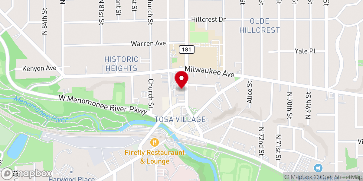Map showing location of Wauwatosa Av. United Methodist Church