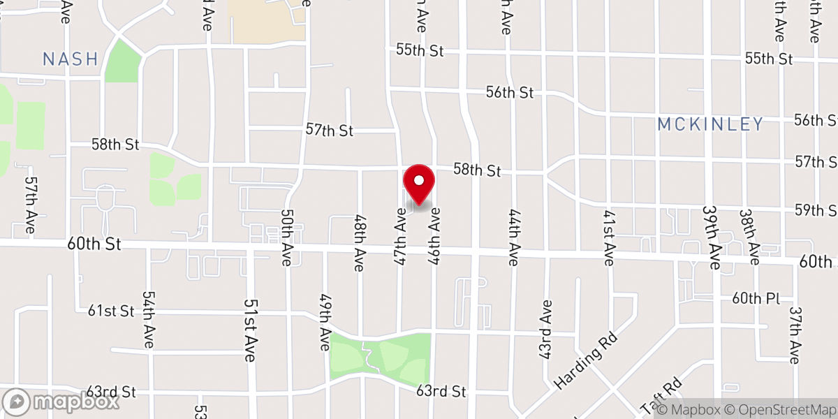 Map showing location of Spirit Alive Lutheran Church