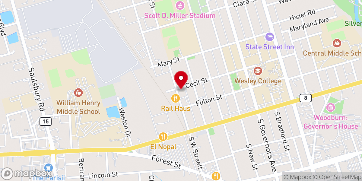 Map showing location of Mt Carmel Church of the Living