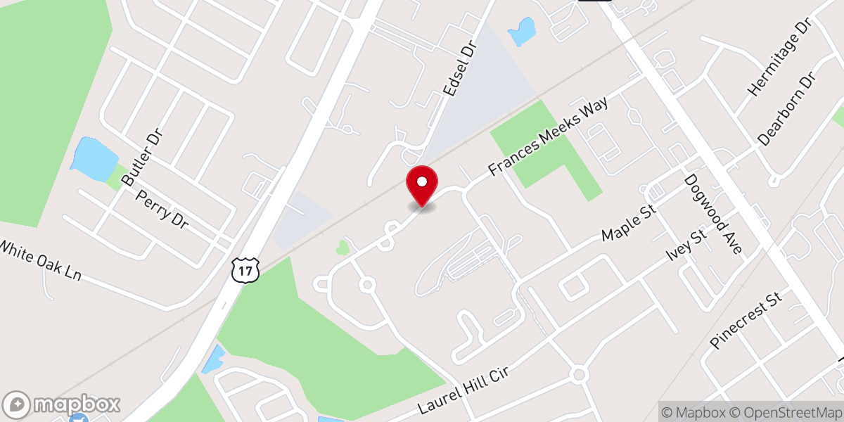 Map showing location of Mt Sinai Missionary Baptist