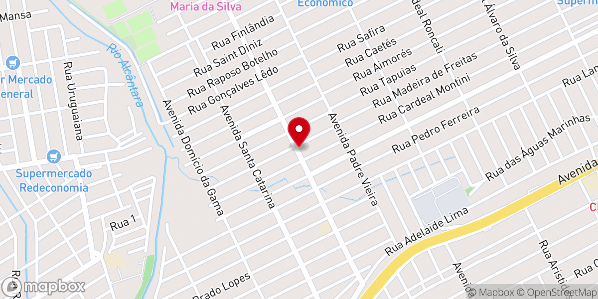 Map showing location of Igreja do Pentecostes Jardim Catarina