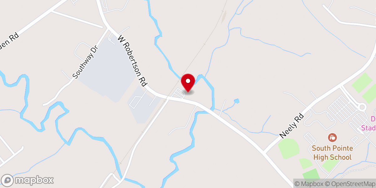 Map showing location of Nazareth Baptist Church