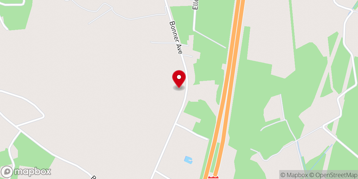 Map showing location of Santee Baptist Church