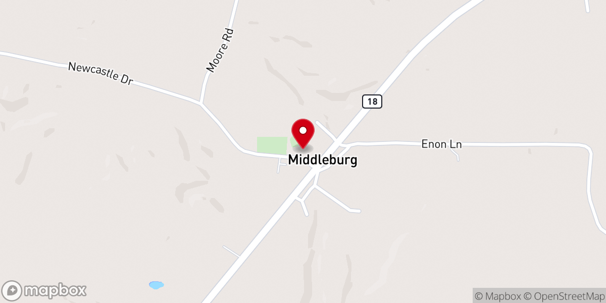 Map showing location of Old Bethel MB Church