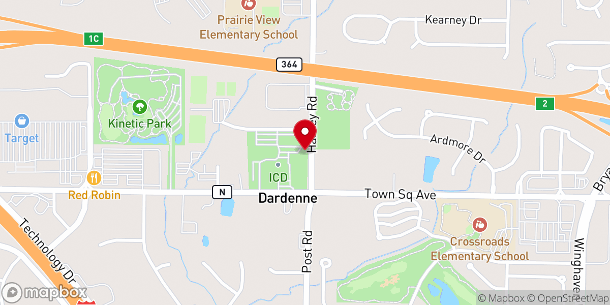 Map showing location of St. Vincent de Paul Hope Center