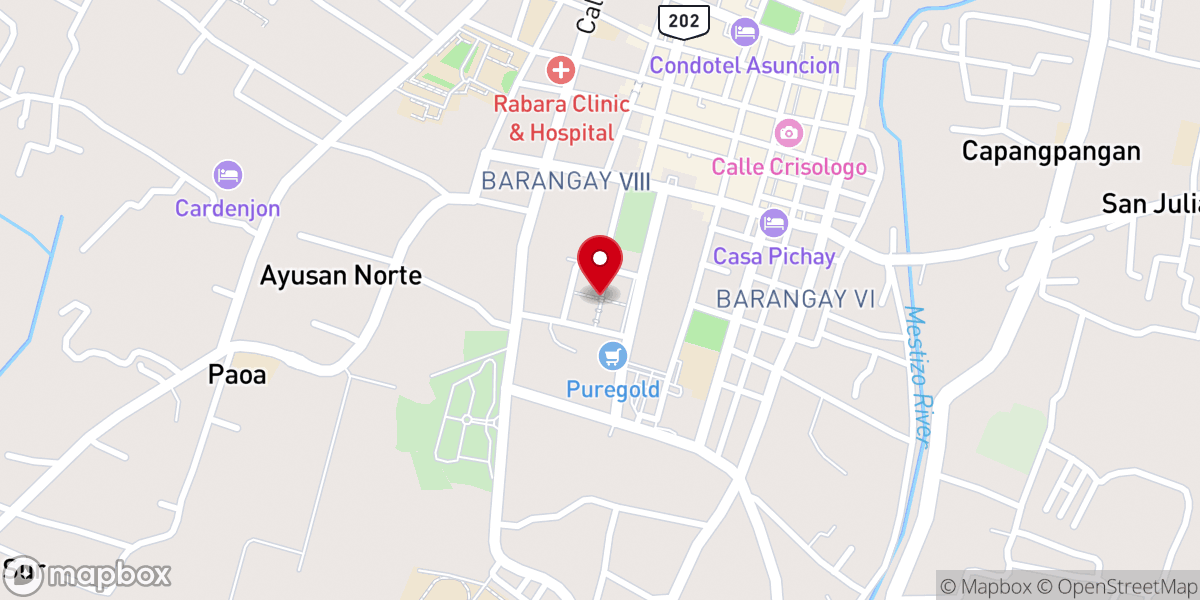 Map showing location of Vigan City Public Market