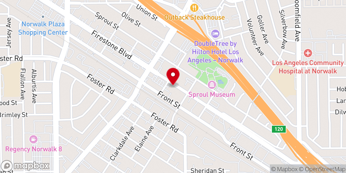 Map showing location of Iglesia Evangelica JesuCristo es la Puerta