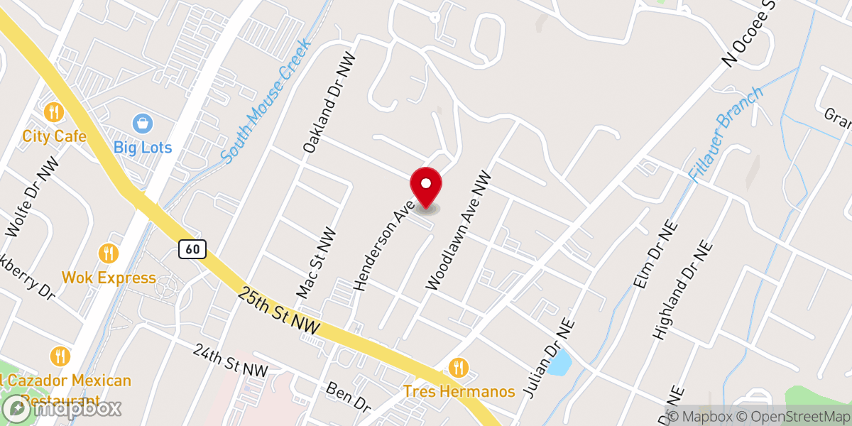Map showing location of The Branches Church of the Nazarene