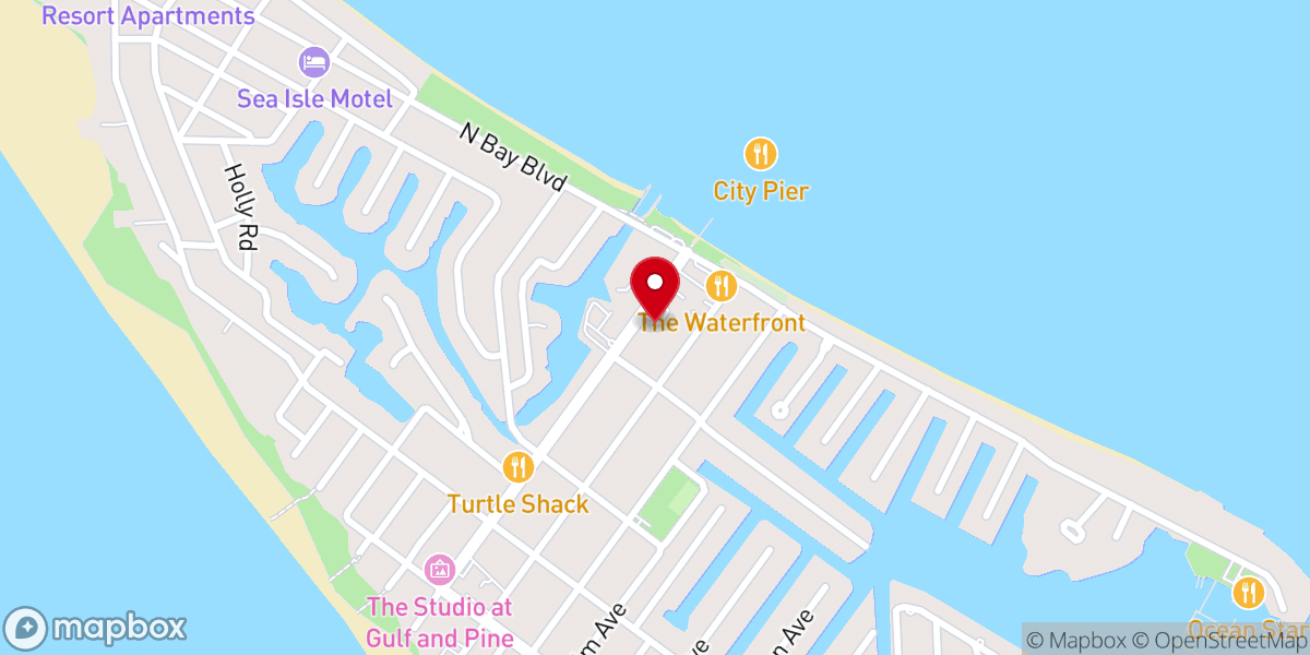 Map showing location of Roser Guild Thrift Shop
