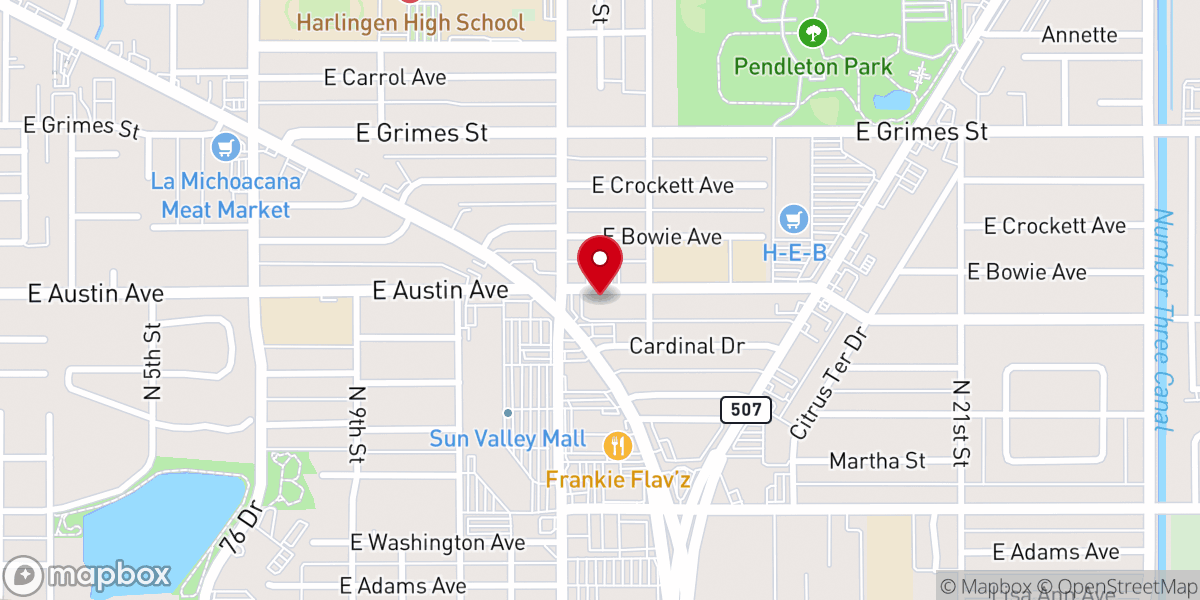 Map showing location of Wesley Methodist Church