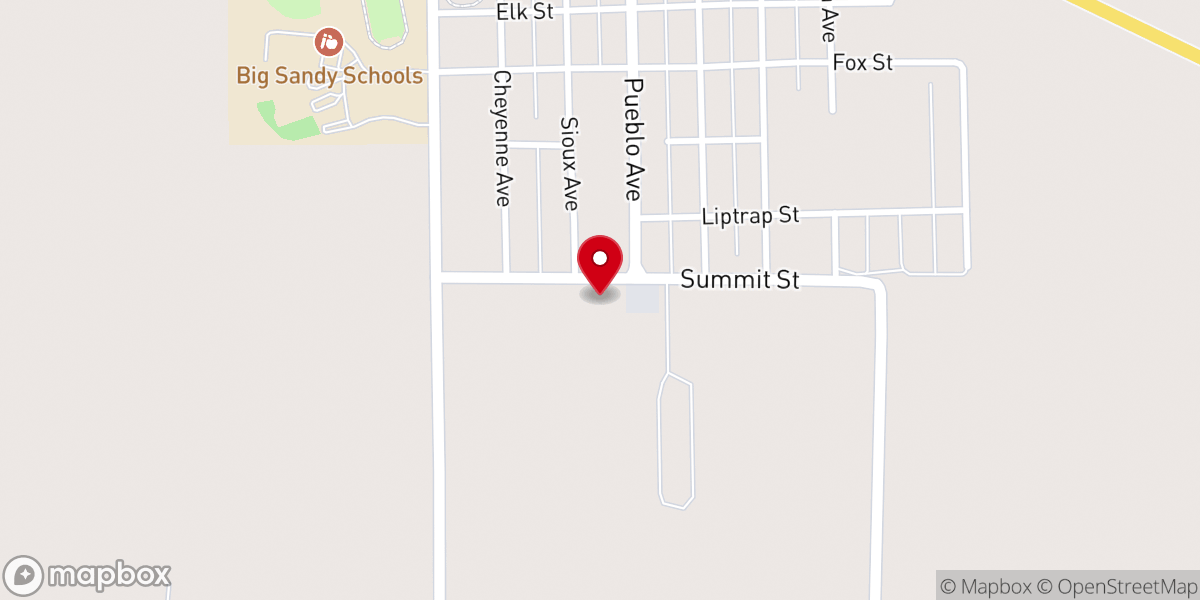 Map showing location of Liberty Plains Baptist Church