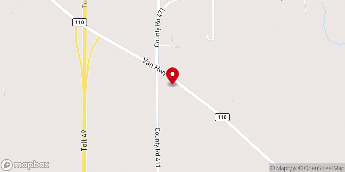 Map showing location of Oak Grove CME Church