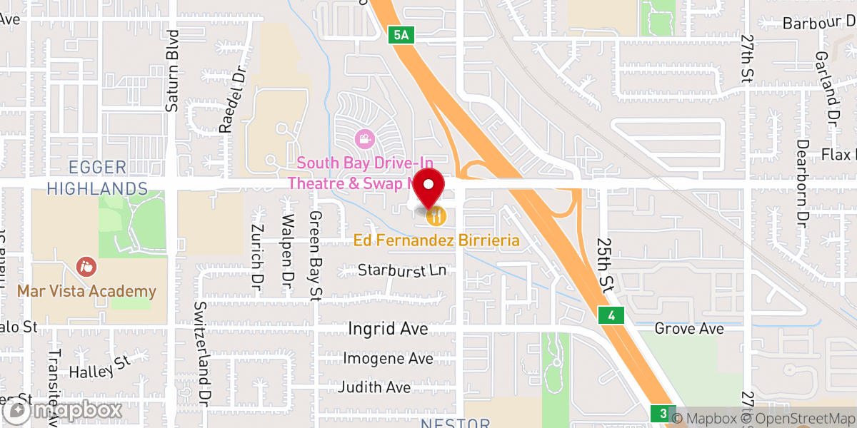 Map showing location of Nestor United Methodist Church