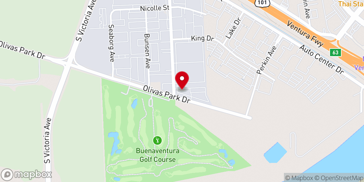 Map showing location of Ventura First Church of Christ