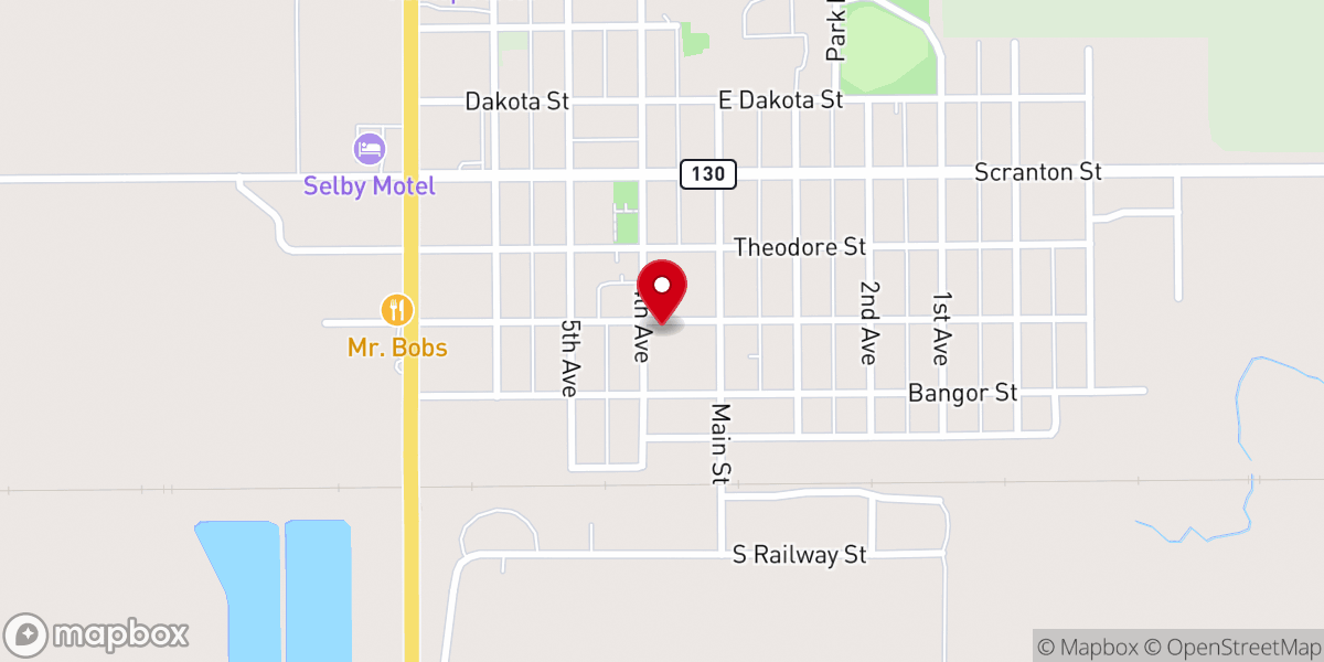 Map showing location of United Methodist Church