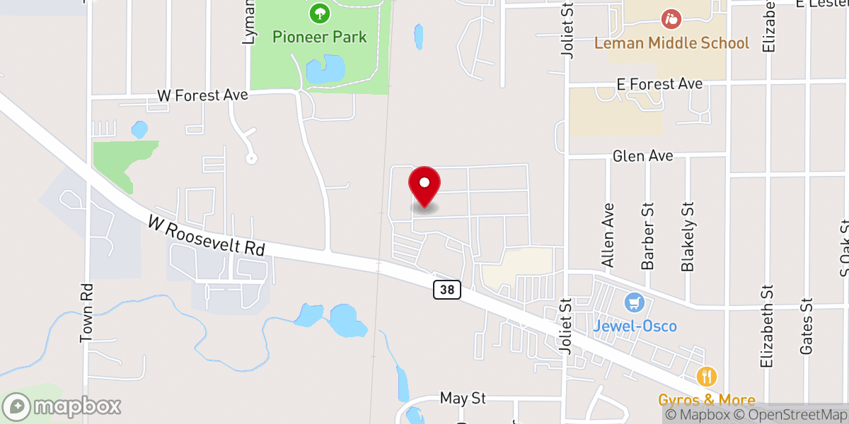 Map showing location of Christ Transformed Lives Baptist