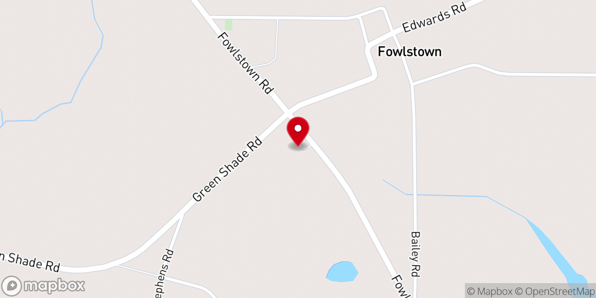 Map showing location of Fowlstown, GA 39852