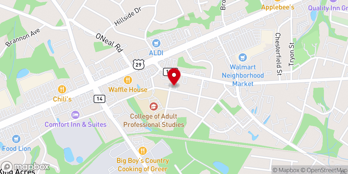 Map showing location of Iglesia Casa de su Presencia (CDP)