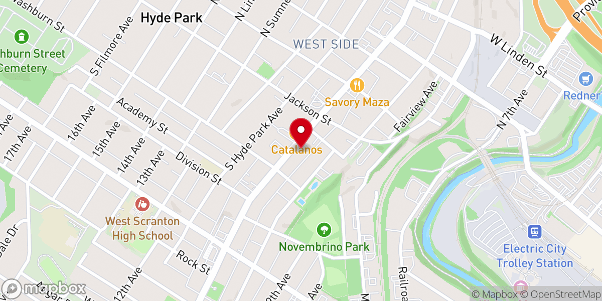 Map showing location of Church of Christ
