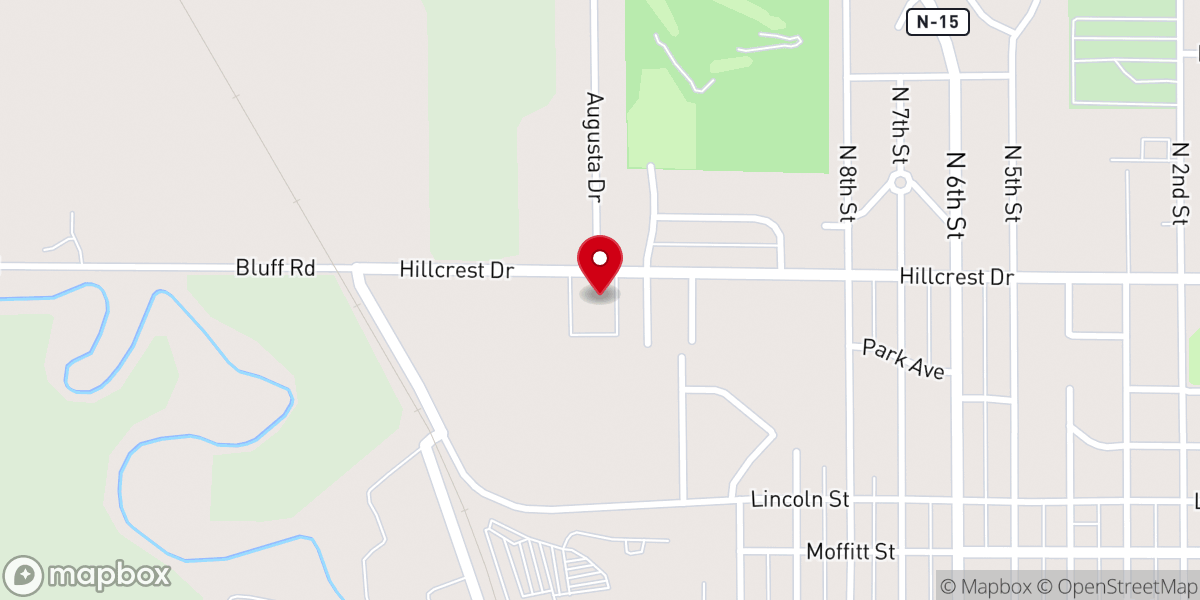 Map showing location of Living Word Lutheran Church