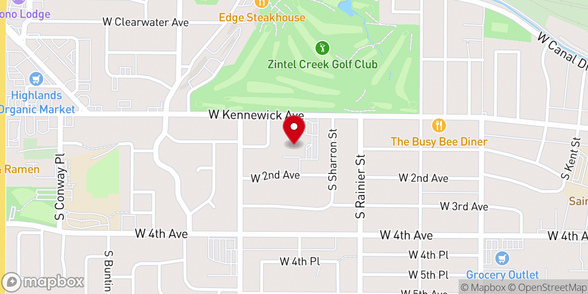 Map showing location of Concilio De Iglesias Vida Abundante Kennewick, WA