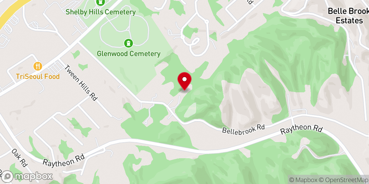 Map showing location of Creekside church