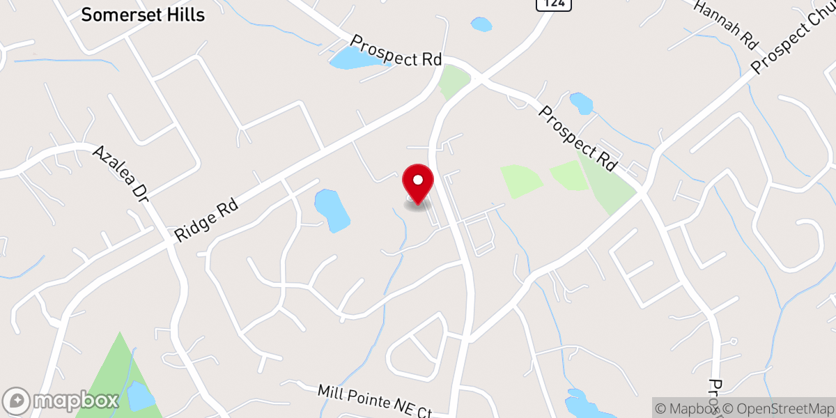 Map showing location of Atlanta Faith Cathedral Church