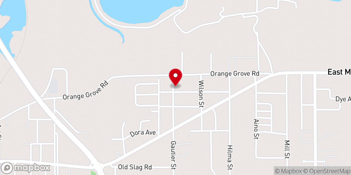Map showing location of Little Rock Baptist Church