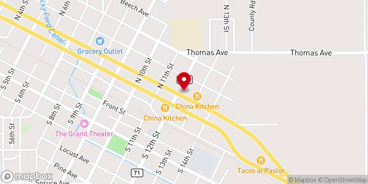 Map showing location of Saint Peter Catholic Church